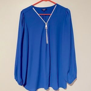 Royal blue blouse